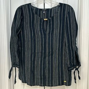 Ellen Tracy Striped Blouse